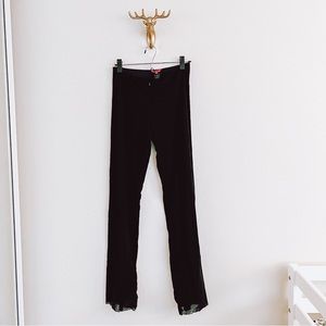 Vivienne Tam Women's Black Mesh Pants Size Medium